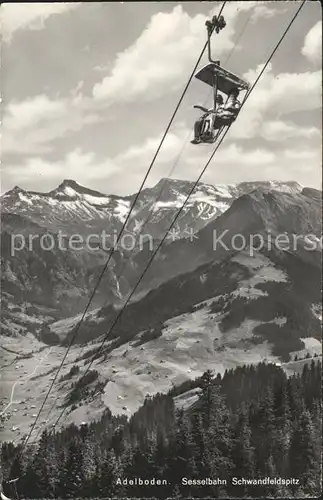 Sessellift Schwandfeldspitz Adelboden  Kat. Bahnen