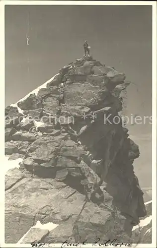 Bergsteigen Klettern Gipfel Rothorn / Sport /