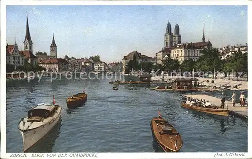 Foto Gaberell J. Nr. 6758 Zuerich Boote  Kat. Fotografie Schweiz