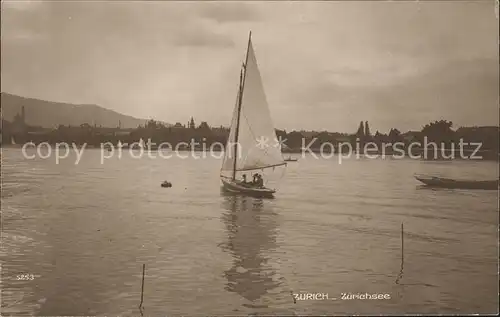 Segelboote Zuerich Zuerichsee  Kat. Schiffe