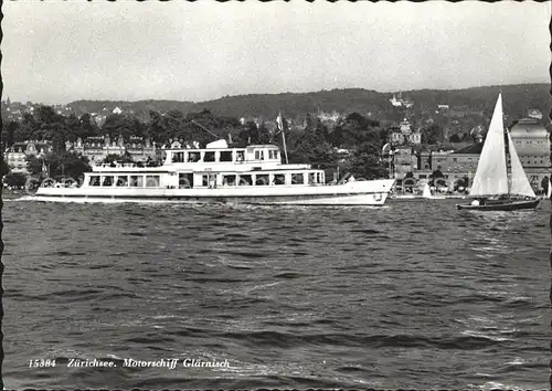 Motorschiffe Glaernisch Zuerichsee Segelboot Kat. Schiffe