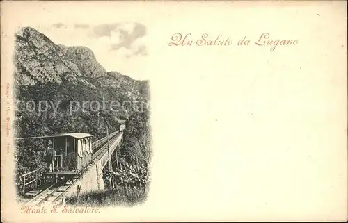 Zahnradbahn Lugano Monte S. Salvatore Kat. Bergbahn