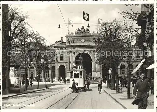 Bahnhof Zuerich Strassenbahn Kat. Eisenbahn