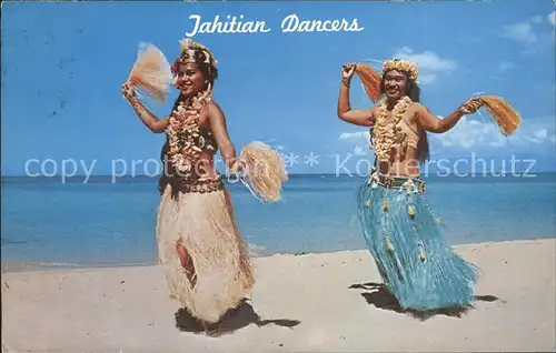 Tanz Taenzer Tahitian Dancers Kodak Hula Show Honolulu Hawaii / Tanz /