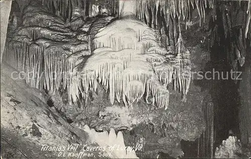 Hoehlen Caves Grottes Titanias Veil Caverns Luray Va. Kat. Berge
