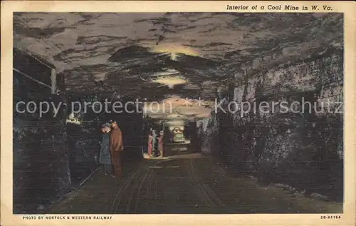 Bergbau Mining Interior Coal Mine W. Va.  Kat. Rohstoffe Commodities