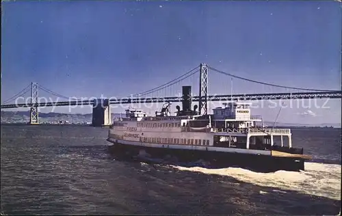 Faehre Ferry Boat Bay Bridge San Francisco Bay  Kat. Schiffe