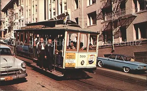 Strassenbahn Kabelstrassenbahn Cable Car San Francisco  Kat. Strassenbahn