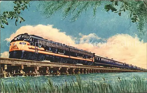 Eisenbahn Biloxy Bay Mississippi Gulf Coast  Kat. Eisenbahn