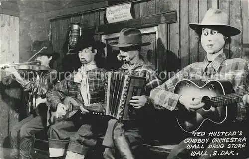 Cowboys Ted Hustead s Coyboy Orchestra Wall Drug Store Gitarre Akkordeon Mandoline Geige Kat. Landwirtschaft