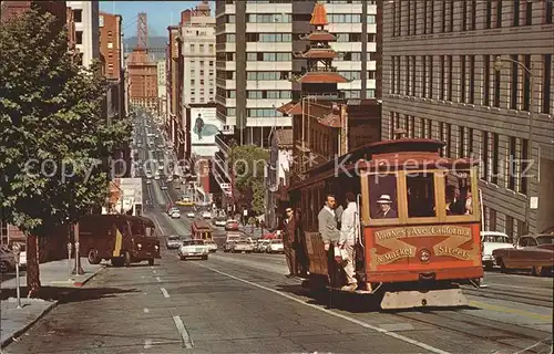 Strassenbahn Kabelstrassenbahn Cable Car San Francisco Kat. Strassenbahn