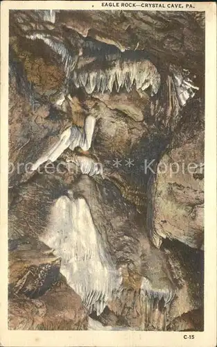 Hoehlen Caves Grottes Eagle Rock Crystal Cave Pennsylvania Kat. Berge