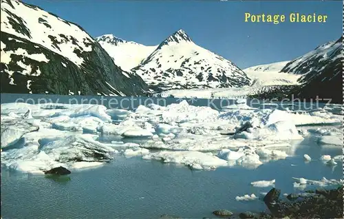 Gletscher Portage Glacier Kenai Peninsula Anchorage Alaska Kat. Berge