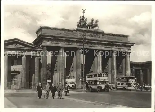 Brandenburgertor Berlin Busse  Kat. Gebude und Architektur