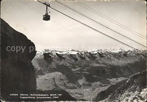 Seilbahn Saentis Toggenburg Churfirsten Toedi / Bahnen /