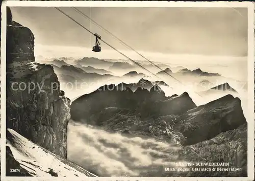 Seilbahn Saentis Glaernisch Berneralpen / Bahnen /