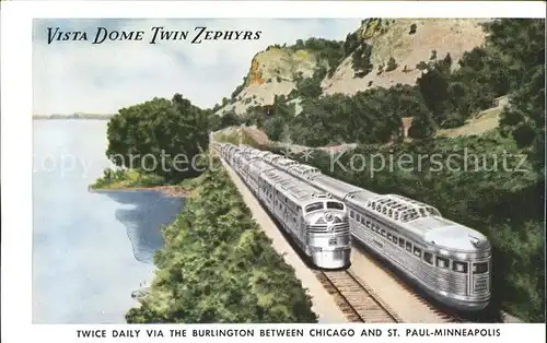 Eisenbahn Vista Dome Twin Zephyrs  Kat. Eisenbahn