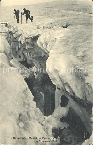Gletscher Glacier du Mont de Lans Dauphine Massif du Pelvoux  Kat. Berge