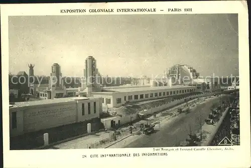 Exposition Coloniale Paris 1931 Cite Internationale des Informations Kat. Expositions