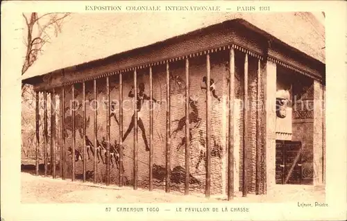 Exposition Coloniale Paris 1931 Cameroun Togo Pavillon de la Chasse  Kat. Expositions