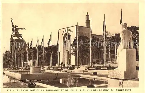 Exposition Internationale Paris 1937 Pavillons de la Roumanie et de L U.R.S.S.  Kat. Expositions