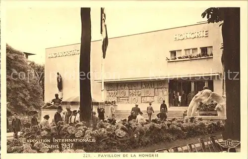 Exposition Internationale Paris 1937 Pavillon de la Hongrie  Kat. Expositions