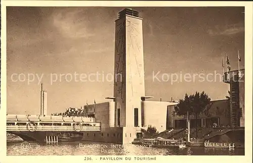 Exposition Internationale Paris 1937 Pavillon du Tourisme Kat. Expositions