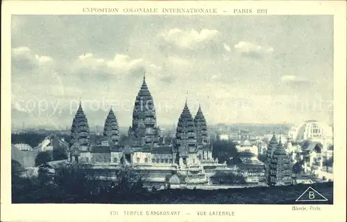 Exposition Coloniale Internationale Paris 1931 Temple d Angkor Vat  Kat. Expositions