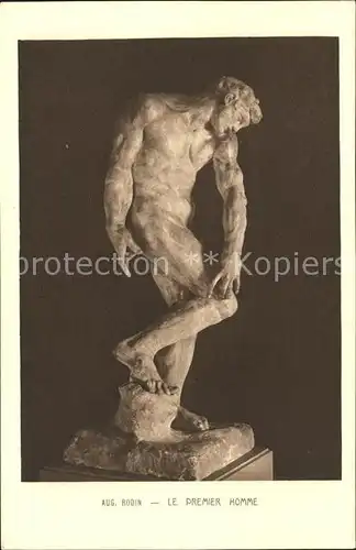 Skulpturen Le Premier Homme Aug. Rodin Kat. Skulpturen