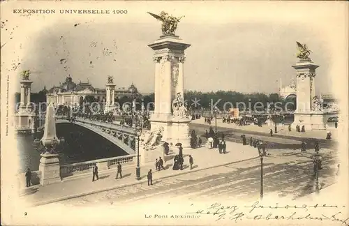 Exposition Universelle Paris 1900 Le Pont Alexandre  Kat. Expositions