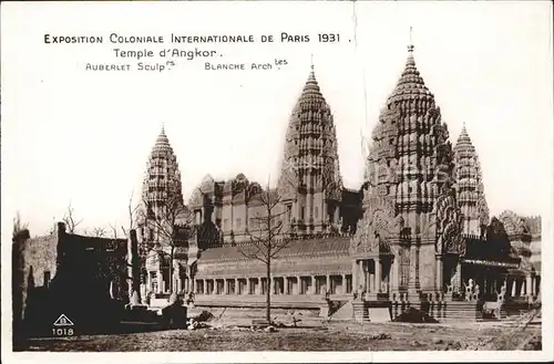 Exposition Coloniale Internationale Paris 1931 Temple d Angkor  Kat. Expositions