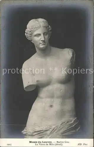 Skulpturen La Venus de Milo Marbre Grec Musee du Louvre Kat. Skulpturen