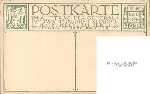 Kuenstlerkarte Franz Hals D.A. Singender Knabe Floete  Kat. Kuenstlerkarte