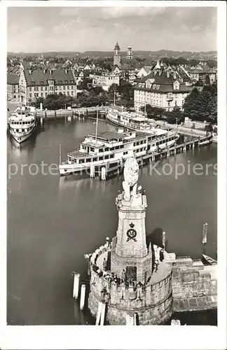 Dampfer Binnenschifffahrt Deutschland Lindau im Bodensee Hafen  Kat. Schiffe