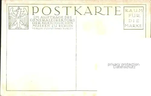 Kuenstlerkarte Pieter de Hooch Die Goldwaegerin  Kat. Kuenstlerkarte