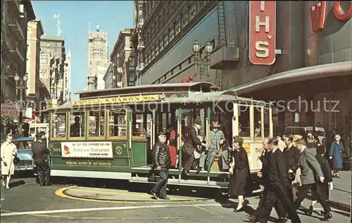 Strassenbahn Kabelstrassenbahn San Francisco Cable Car Turntable Kat. Strassenbahn