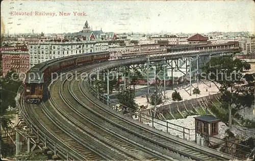 Eisenbahn Elevated Railway New York Kat. Eisenbahn