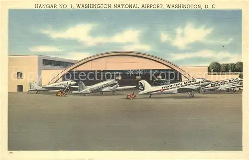 Flugzeuge Zivil Washington National Airport Hangar No. 1  Kat. Flug