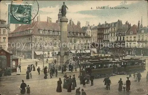 Strassenbahn Lille La Grand Place  Kat. Strassenbahn