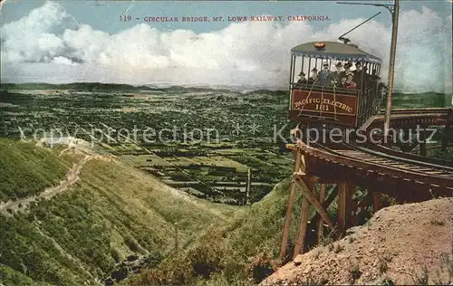 Bergbahn Circular Bridge Mt. Lowe Railway California Kat. Bergbahn