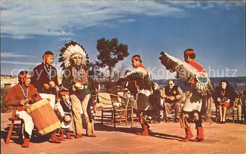 Indianer Native American Hopi Indian Dancers Grand Canyon Arizona Kat. Regionales