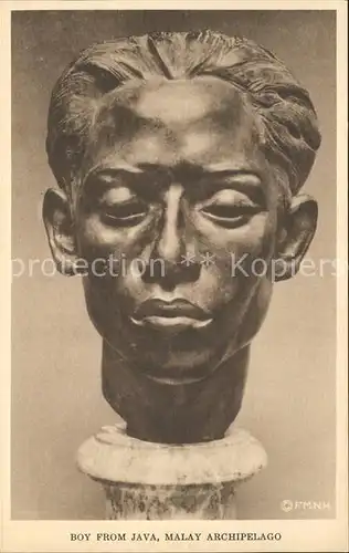 Skulpturen Boy from Java Malay Archipelago Field Museum Chicago  Kat. Skulpturen