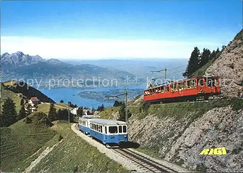 Bergbahn Vitznau Arth Rigi Bahn Rigi Staffel Pilatus Vierwaldstaettersee Kat. Bergbahn