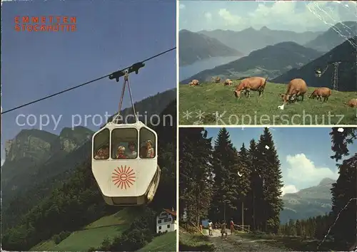 Seilbahn Emmetten-Stockhuette Kuehe / Bahnen /