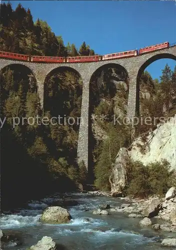 Viadukte Viaduc Landwasserviadukt Glacier Express Filisur  Kat. Bruecken