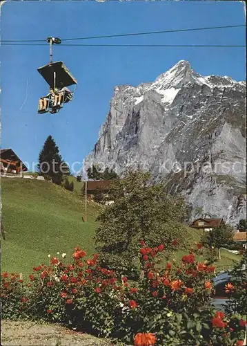 Sessellift Firstbahn Wetterhorn Grindelwald  Kat. Bahnen