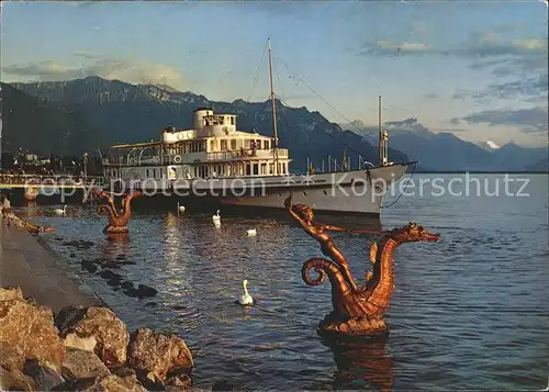 Dampfer Binnenschifffahrt Italie Vevey Lac Leman  Kat. Schiffe