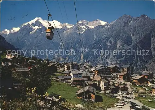 Seilbahn Graechen-Hannigalp Weisshorn Bishorn Barrhoerner  / Bahnen /