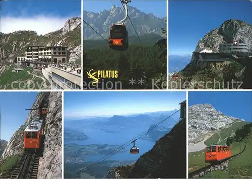 Seilbahn Zahnradbahn Pilatus Vierwaldstaettersee / Bahnen /