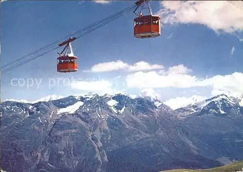 Seilbahn Corviglia St. Moritz Berninagruppe / Bahnen /